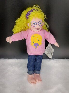 Baby-Sitters Club Little Sister Karen Doll With Book - Pink Sweater Jeans & Glas